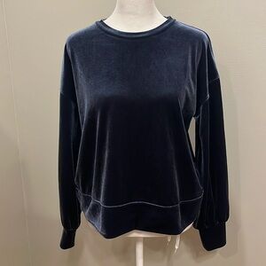 Madewell Velvet Icy Blue Top